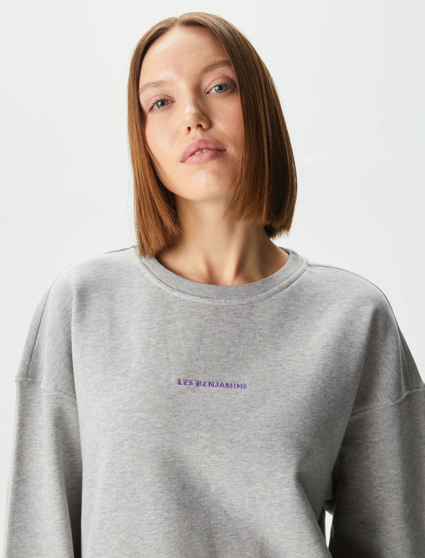 Les Benjamins Core Kadın Gri Sweatshirt Les Benjamins Core Kadın Gri Sweatshirt