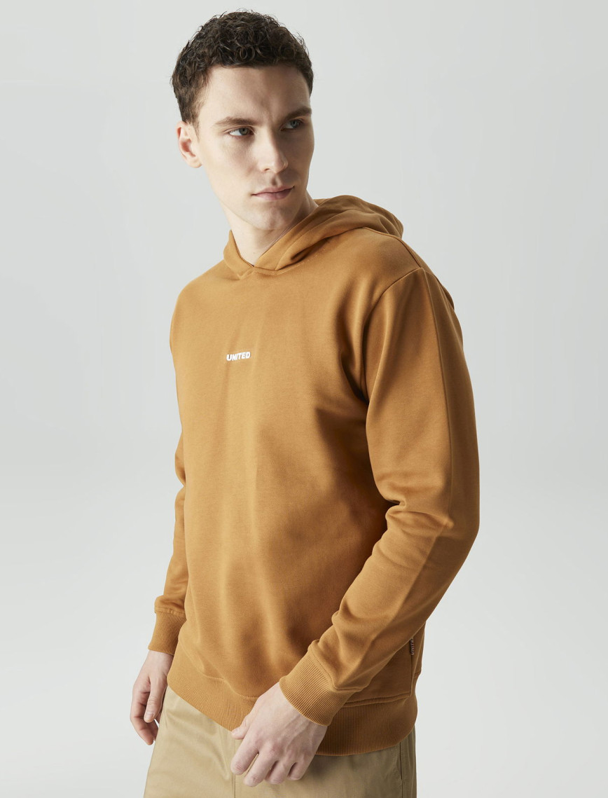 UNITED4 Classic Erkek Gri Hoodie UNITED4 Classic Erkek Gri Hoodie