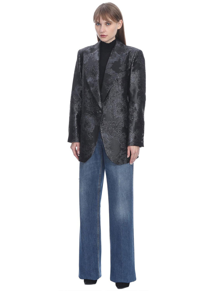 Marais Studio Kadın Vivaldi Jakar Blazer Siyah Marais Studio Kadın Vivaldi Jakar Blazer Siyah