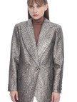Marais Studio Kadın Copelli Jakar Blazer Gümüş Marais Studio Kadın Copelli Jakar Blazer Gümüş