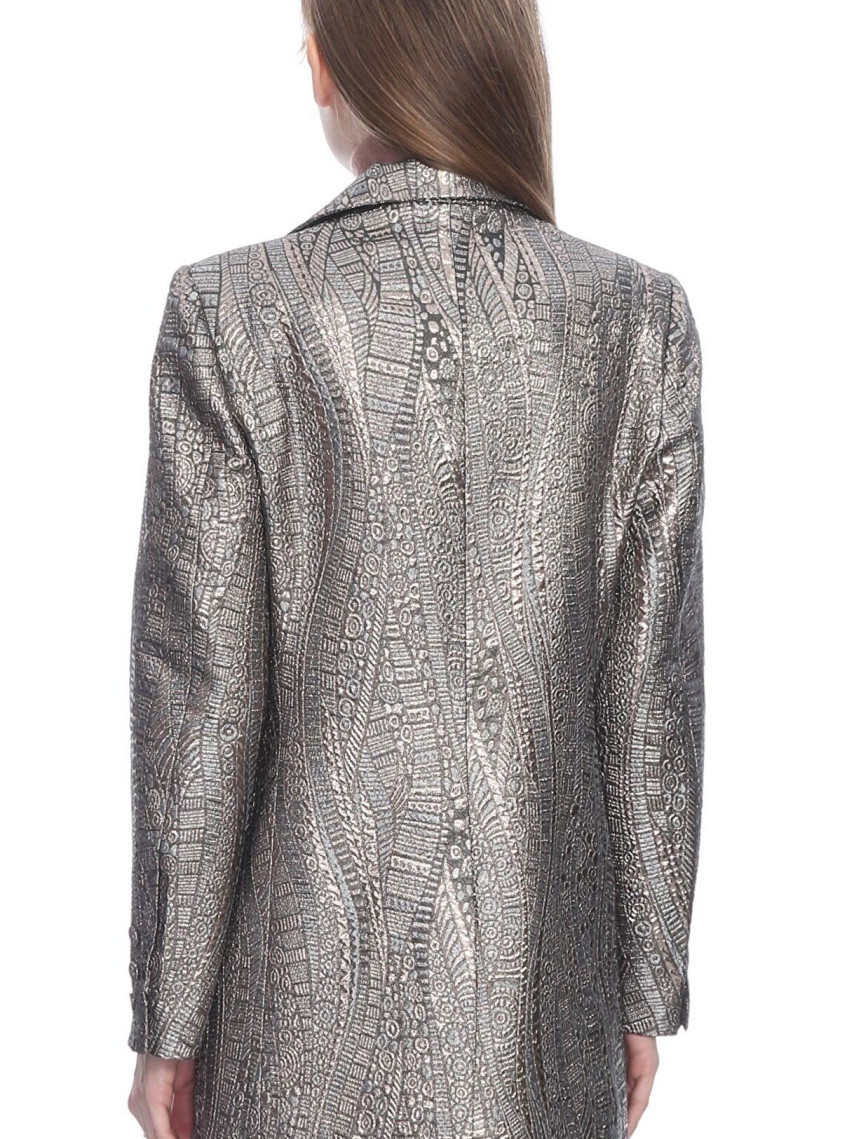 Marais Studio Kadın Copelli Jakar Blazer Gümüş Marais Studio Kadın Copelli Jakar Blazer Gümüş