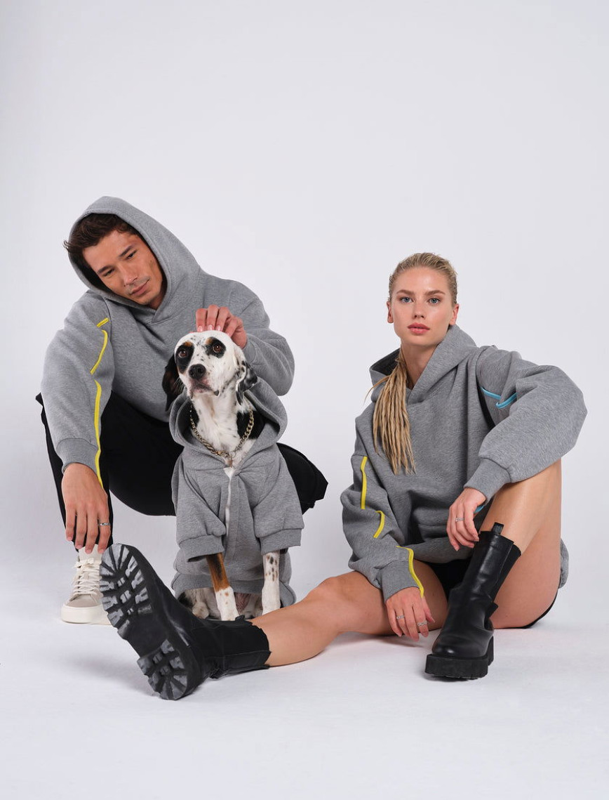 Rockupy Unisex Peyton Gri Hoodie Rockupy Unisex Peyton Gri Hoodie