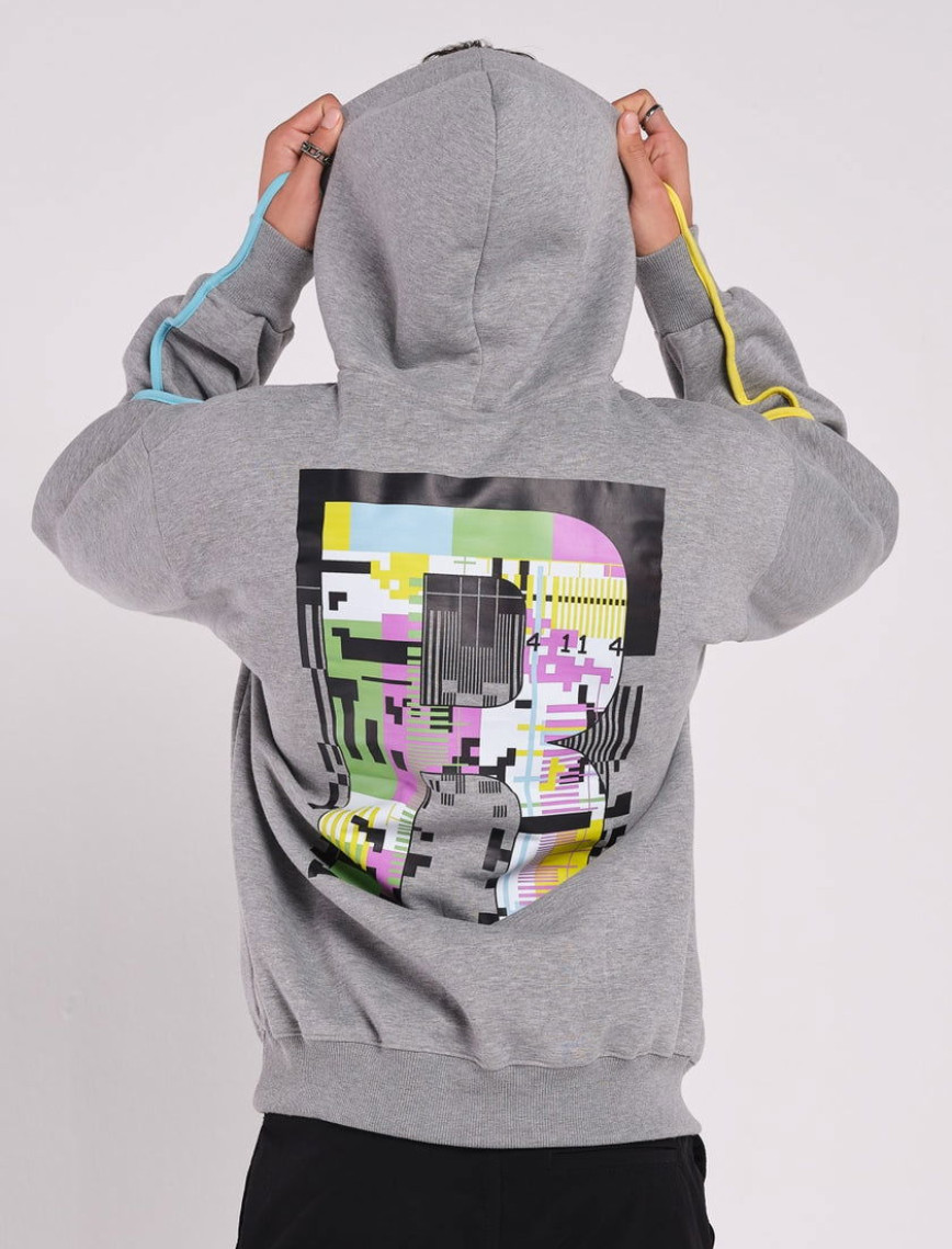 Rockupy Unisex Peyton Gri Hoodie Rockupy Unisex Peyton Gri Hoodie