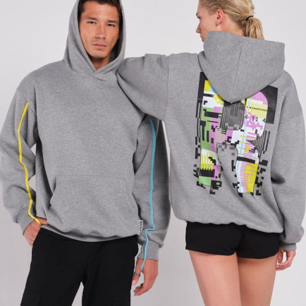 Rockupy Unisex Peyton Gri Hoodie Rockupy Unisex Peyton Gri Hoodie