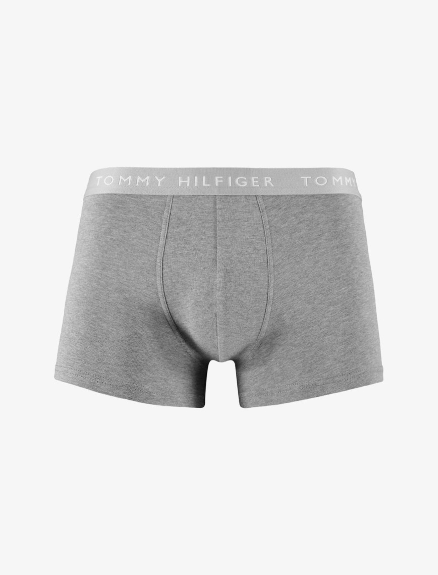 Tommy Hilfiger 3 Parça Trunk Erkek Gri/Siyah/Beyaz Boxer Tommy Hilfiger 3 Parça Trunk Erkek Gri/Siyah/Beyaz Boxer
