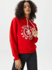Tommy Hilfiger Reg Crest Hoodie Kadın Lacivert Sweatshirt