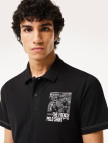 Lacoste Erkek Regular Fit Baskılı Siyah Polo Lacoste Erkek Regular Fit Baskılı Siyah Polo
