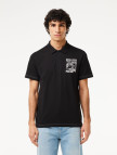 Lacoste Erkek Regular Fit Baskılı Siyah Polo Lacoste Erkek Regular Fit Baskılı Siyah Polo