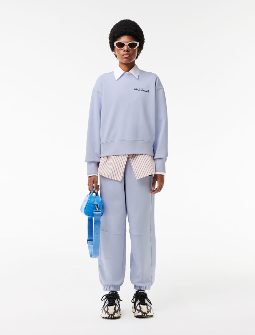 Lacoste Kadın Bisiklet Yaka Mavi Sweatshirt Lacoste Kadın Bisiklet Yaka Mavi Sweatshirt