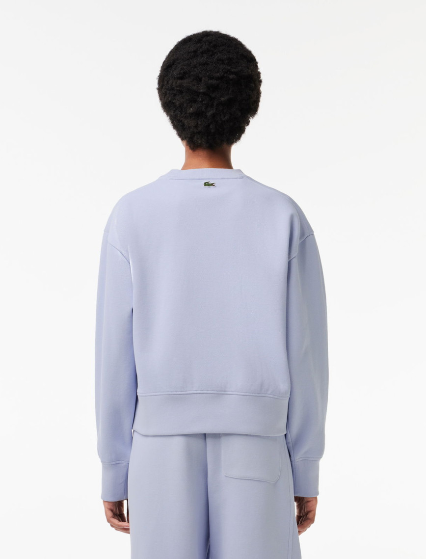 Lacoste Kadın Bisiklet Yaka Mavi Sweatshirt Lacoste Kadın Bisiklet Yaka Mavi Sweatshirt