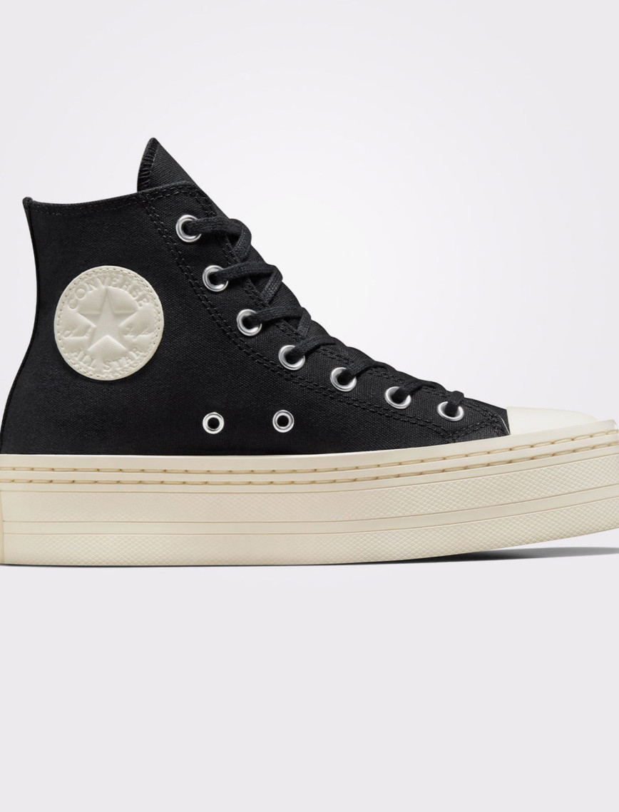 Converse Chuck Taylor All Star Modern Lift Unisex Siyah Platform Sneaker Converse Chuck Taylor All Star Modern Lift Unisex Siyah Platform Sneaker