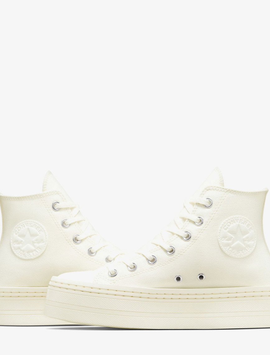 Converse Chuck Taylor All Star Modern Lift Platform Canvas Kadın Krem Sneaker Converse Chuck Taylor All Star Modern Lift Platform Canvas Kadın Krem Sneaker