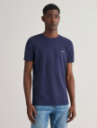 GANT Erkek Lacivert Slim Fit Bisiklet Yaka T-Shirt GANT Erkek Lacivert Slim Fit Bisiklet Yaka T-Shirt