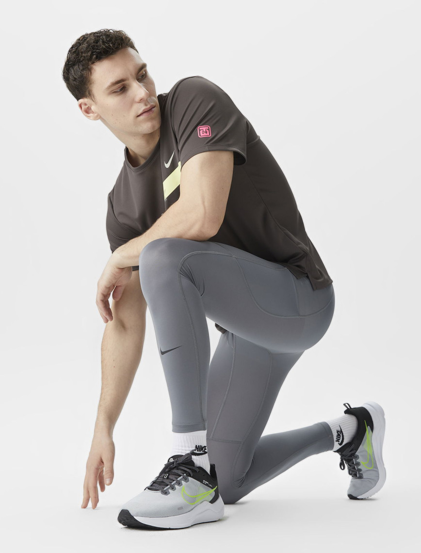 Nike Dri-Fit Pro Erkek Gri Tayt Nike Dri-Fit Pro Erkek Gri Tayt