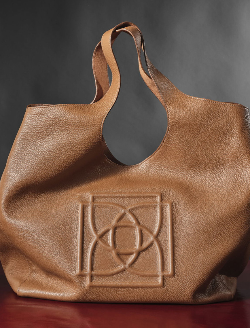 Kadın Turuncu Deri Hobo Çanta