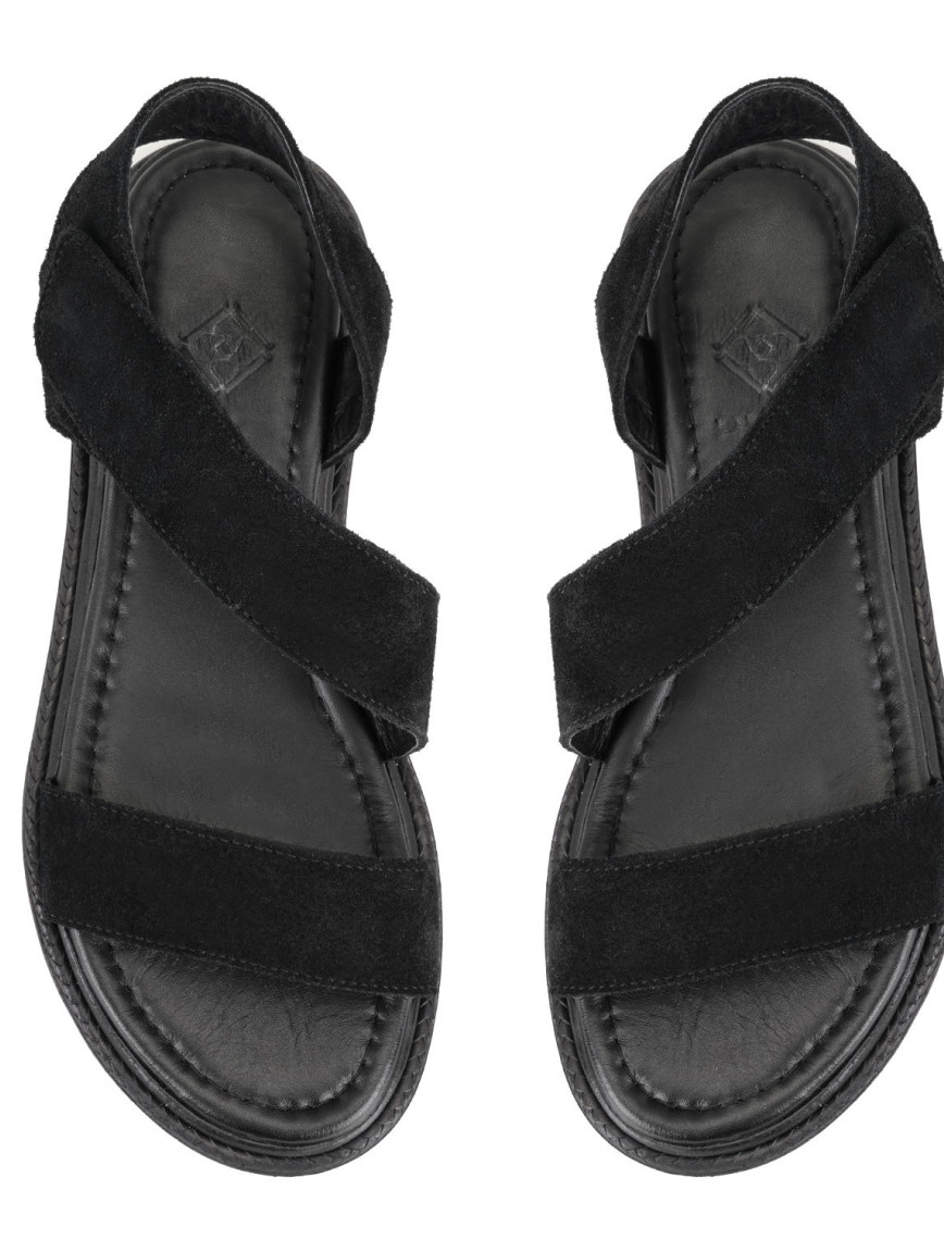 Carlene Siyah Kadın Süet Deri Sandalet Carlene Siyah Kadın Süet Deri Sandalet