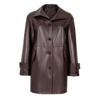 Carlynda Kahve Kadın Deri Pardösü Carlynda Kahve Kadın Deri Pardösü