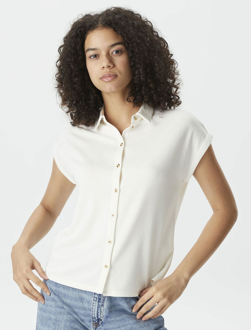 Nautica Kadın Siyah Relaxed Fit Gömlek Nautica Kadın Siyah Relaxed Fit Gömlek