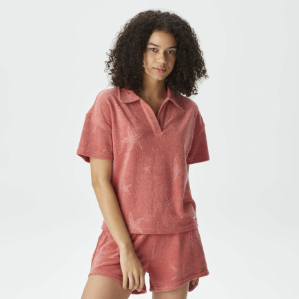 Nautica Kadın Kiremit Relaxed Fit Polo Yaka T-Shirt Nautica Kadın Kiremit Relaxed Fit Polo Yaka T-Shirt