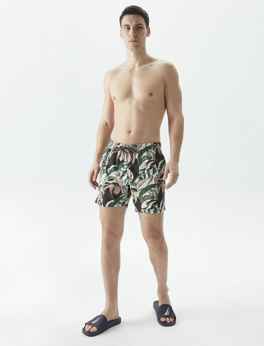 Nautica Erkek Kahverengi Standart Fit Mayo Şort Nautica Erkek Kahverengi Standart Fit Mayo Şort