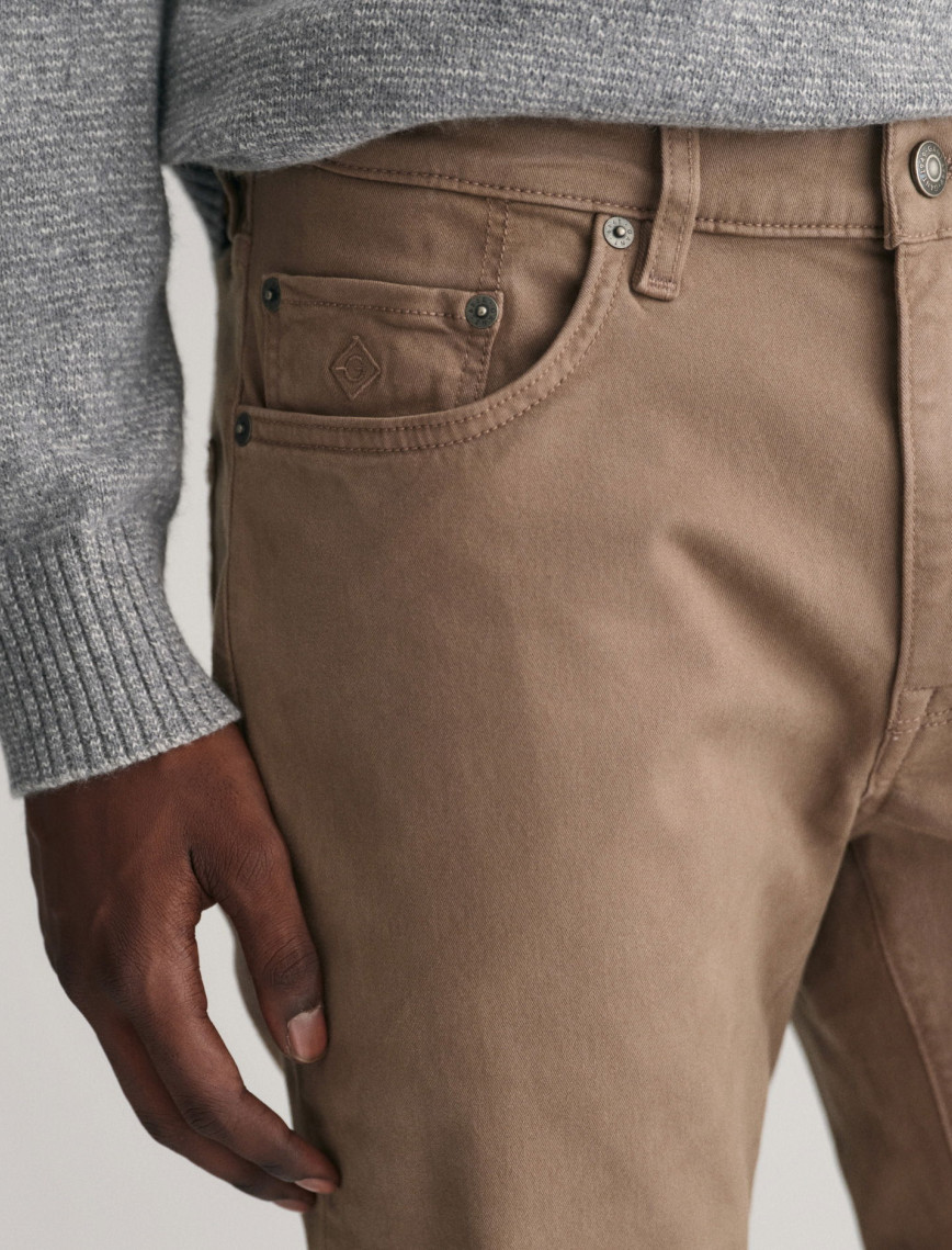 GANT Erkek Kahverengi Slim Fit Jean GANT Erkek Kahverengi Slim Fit Jean