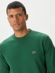 Lacoste Erkek Classic Fit Bisiklet Yaka Organik Pamuk Koyu Yeşil Sweatshirt Lacoste Erkek Classic Fit Bisiklet Yaka Organik Pamuk Koyu Yeşil Sweatshirt