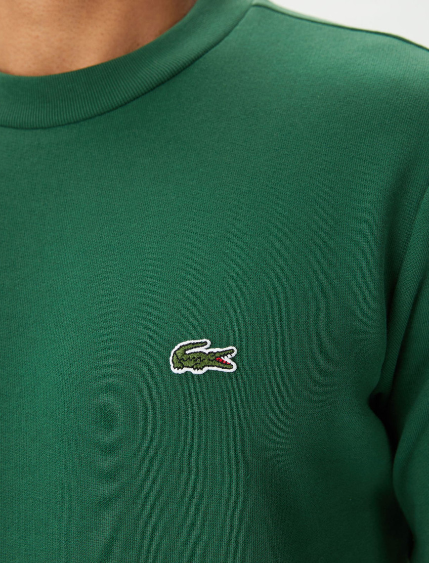 Lacoste Erkek Classic Fit Bisiklet Yaka Organik Pamuk Koyu Yeşil Sweatshirt Lacoste Erkek Classic Fit Bisiklet Yaka Organik Pamuk Koyu Yeşil Sweatshirt