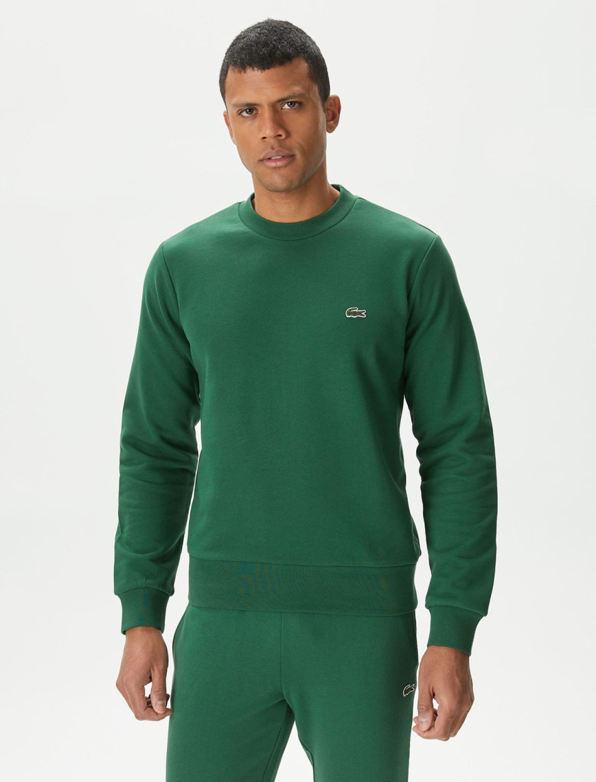Lacoste Erkek Classic Fit Bisiklet Yaka Organik Pamuk Siyah Sweatshirt Lacoste Erkek Classic Fit Bisiklet Yaka Organik Pamuk Siyah Sweatshirt