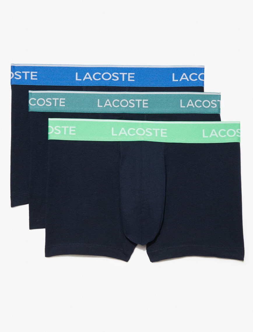 Lacoste Classic Erkek 3'lü Lacivert Boxer Lacoste Classic Erkek 3'lü Lacivert Boxer