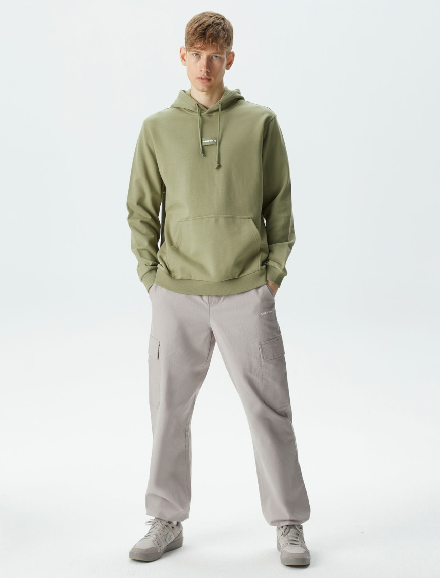 UNITED4 Classic Erkek Haki Hoodie UNITED4 Classic Erkek Haki Hoodie