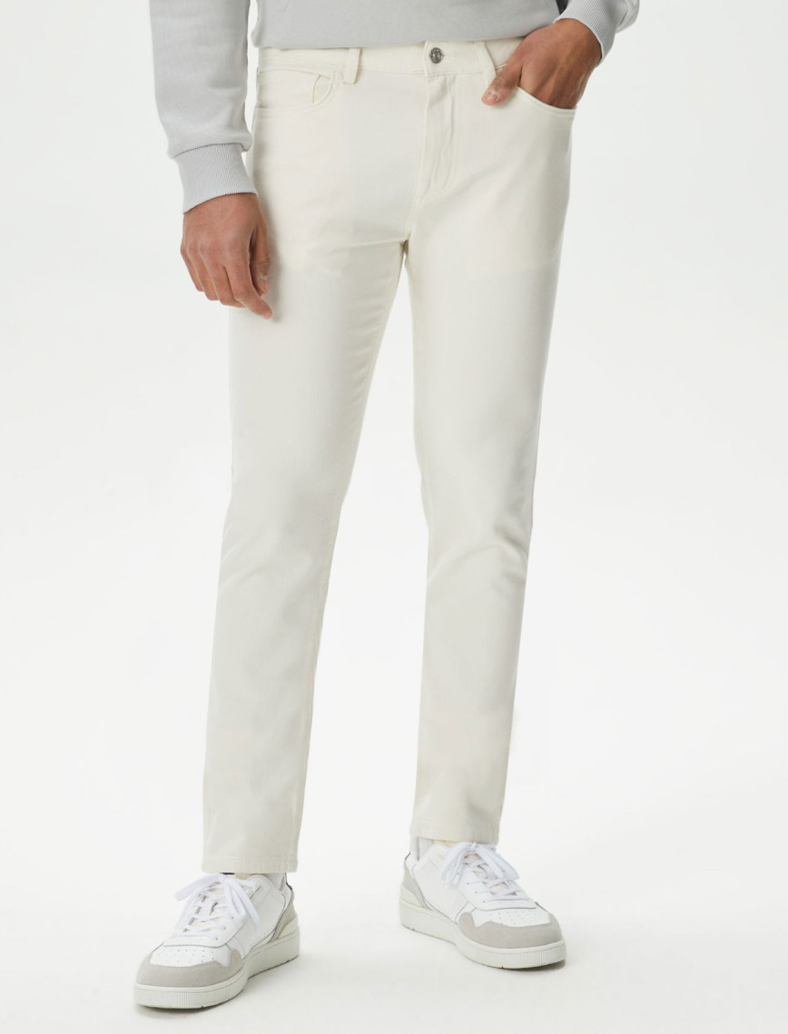 Lacoste Erkek Slim Fit Krem Pantolon Lacoste Erkek Slim Fit Krem Pantolon