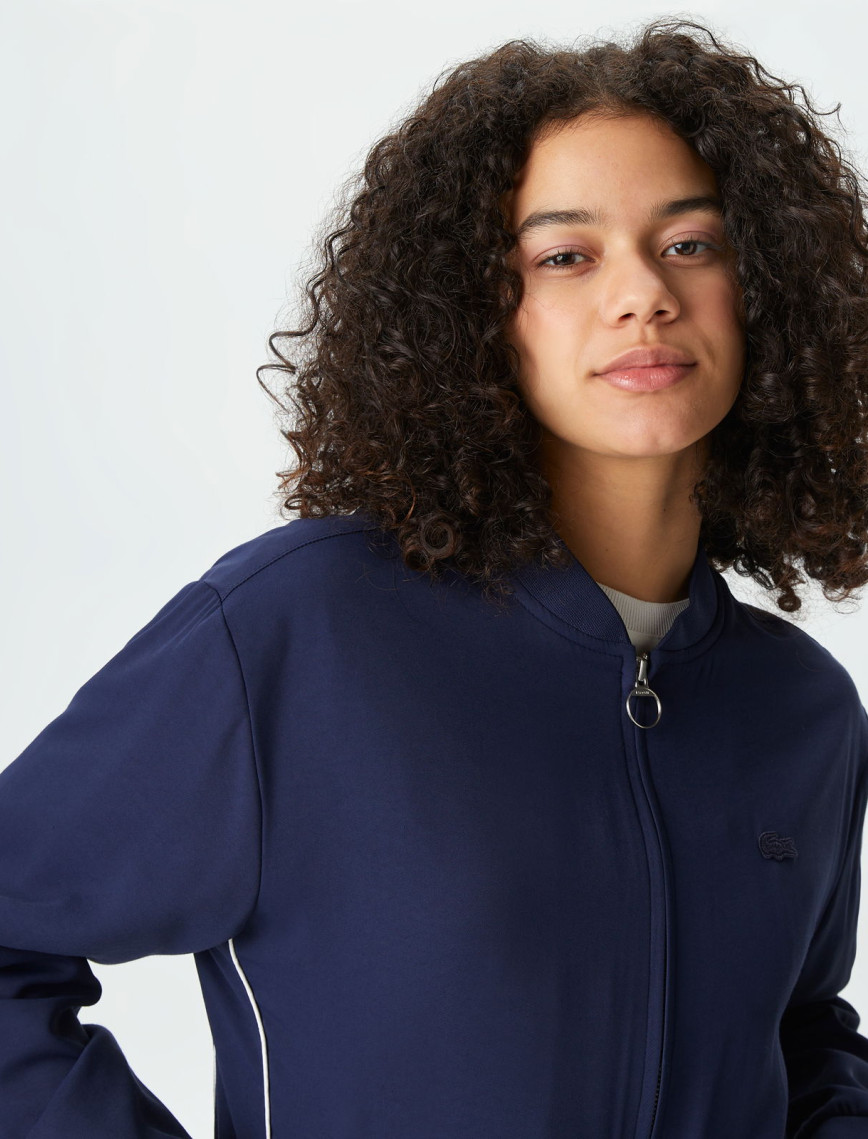 Lacoste Kadın Hakim Yaka Lacivert Mont