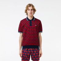 Lacoste Erkek Regular Fit Polo Yaka Monogram Bordo Triko Lacoste Erkek Regular Fit Polo Yaka Monogram Bordo Triko