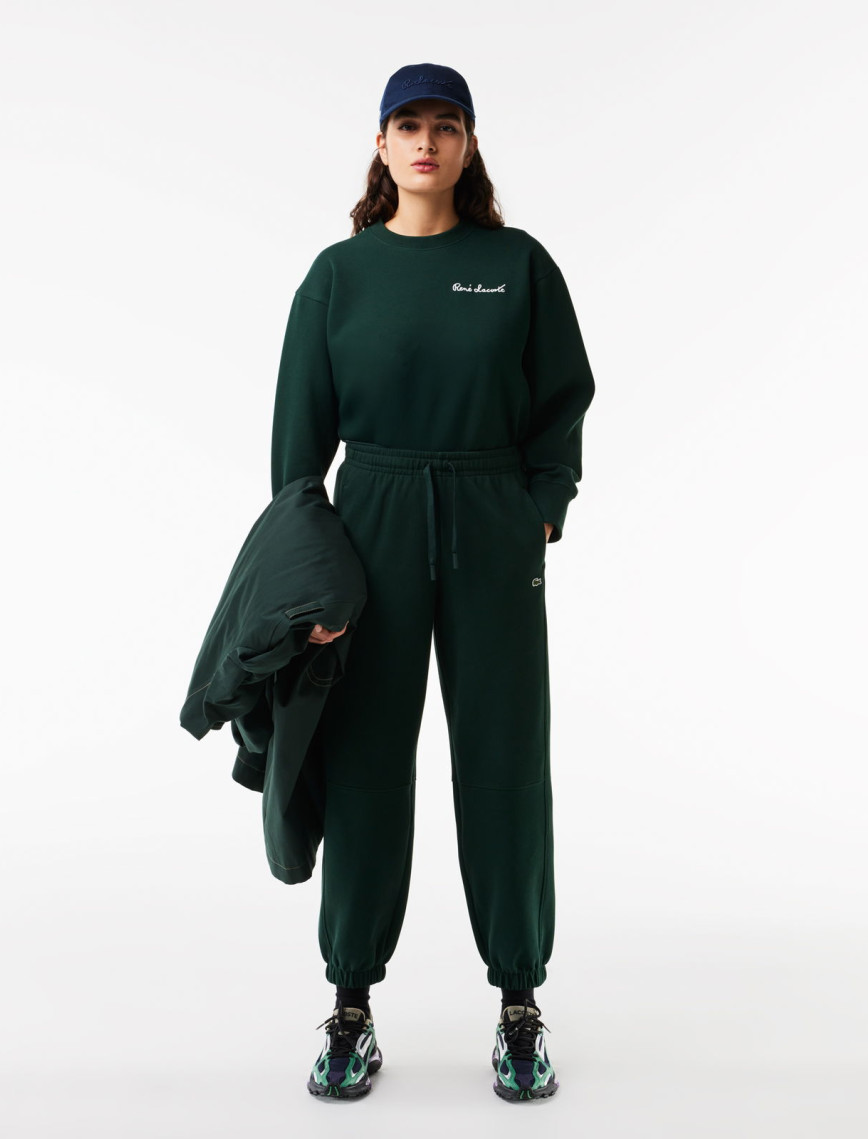 Lacoste Kadın Bisiklet Yaka Yeşil Sweatshirt Lacoste Kadın Bisiklet Yaka Yeşil Sweatshirt