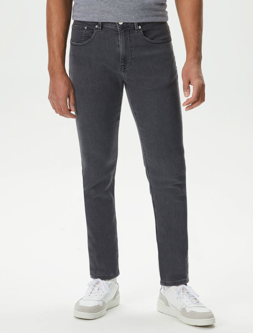 Lacoste Erkek Slim Fit Gri Jean Pantolon Lacoste Erkek Slim Fit Gri Jean Pantolon