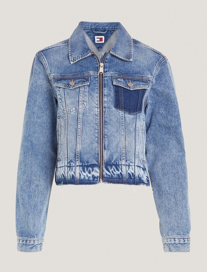 Tommy Hilfiger Izzie Zipper Kadın Mavi Ceket Tommy Hilfiger Izzie Zipper Kadın Mavi Ceket