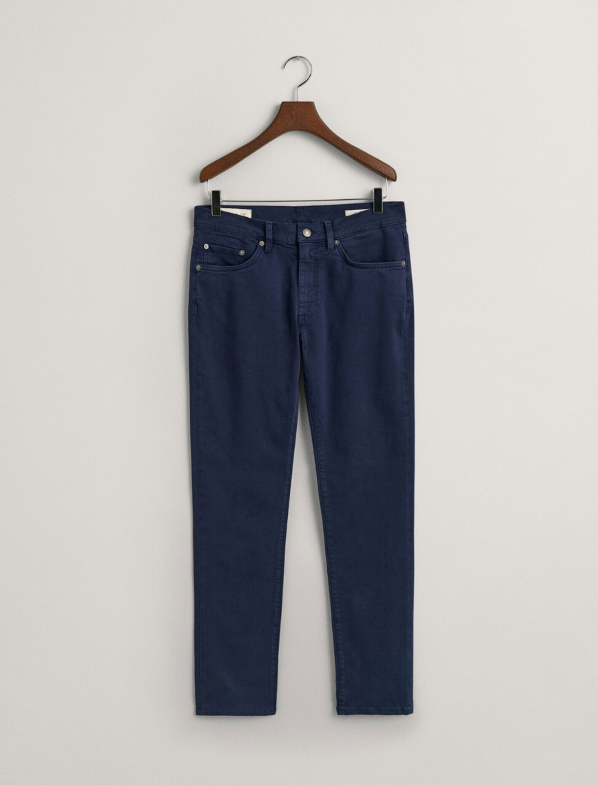 GANT Erkek Lacivert Slim Fit Jean GANT Erkek Lacivert Slim Fit Jean