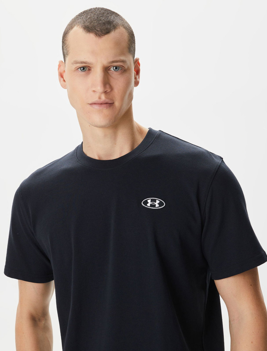 Under Armour Heavyweight LC Patch Erkek Siyah T-Shirt Under Armour Heavyweight LC Patch Erkek Siyah T-Shirt