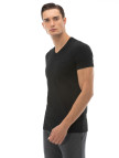 Lacoste Erkek Slim Fit V yaka Siyah T-Shirt Lacoste Erkek Slim Fit V yaka Siyah T-Shirt