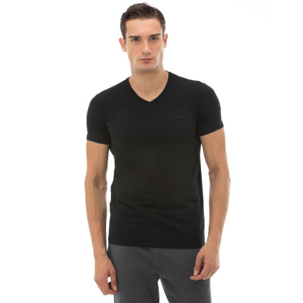 Lacoste Erkek Slim Fit V yaka Siyah T-Shirt Lacoste Erkek Slim Fit V yaka Siyah T-Shirt