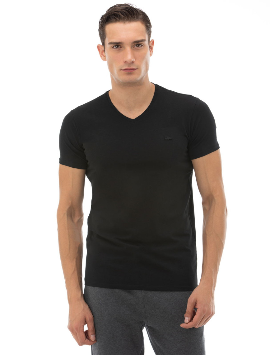 Lacoste Erkek Regular Fit V Yaka Lacivert T-Shirt Lacoste Erkek Regular Fit V Yaka Lacivert T-Shirt