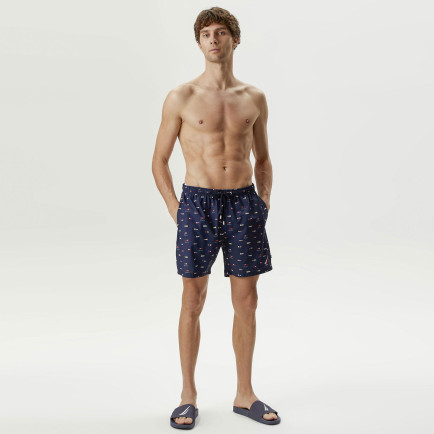 Nautica Erkek Lacivert Baskılı Mayo Şort Nautica Erkek Lacivert Baskılı Mayo Şort