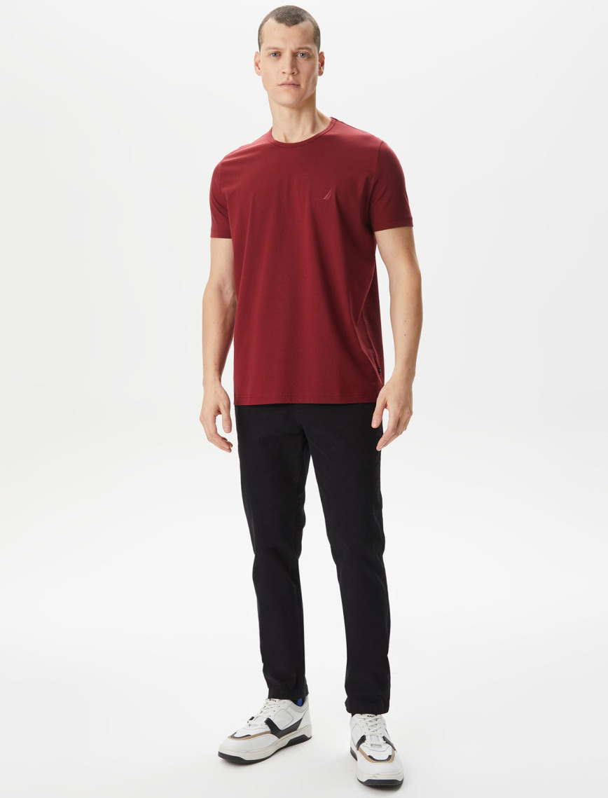 Nautica Erkek Bordo T-Shirt Nautica Erkek Bordo T-Shirt