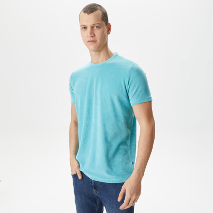 Nautica Erkek Mavi Standart Fit T-Shirt Nautica Erkek Mavi Standart Fit T-Shirt