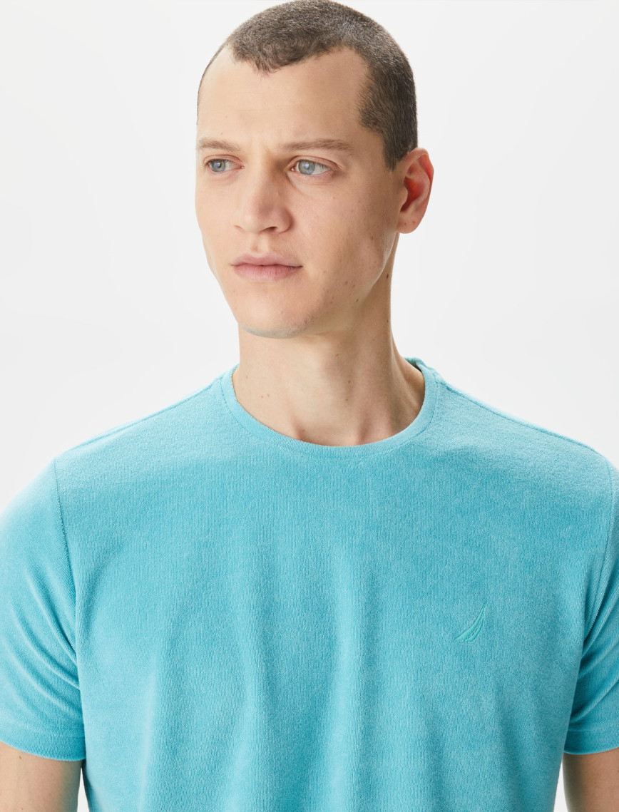 Nautica Erkek Mavi Standart Fit T-Shirt Nautica Erkek Mavi Standart Fit T-Shirt