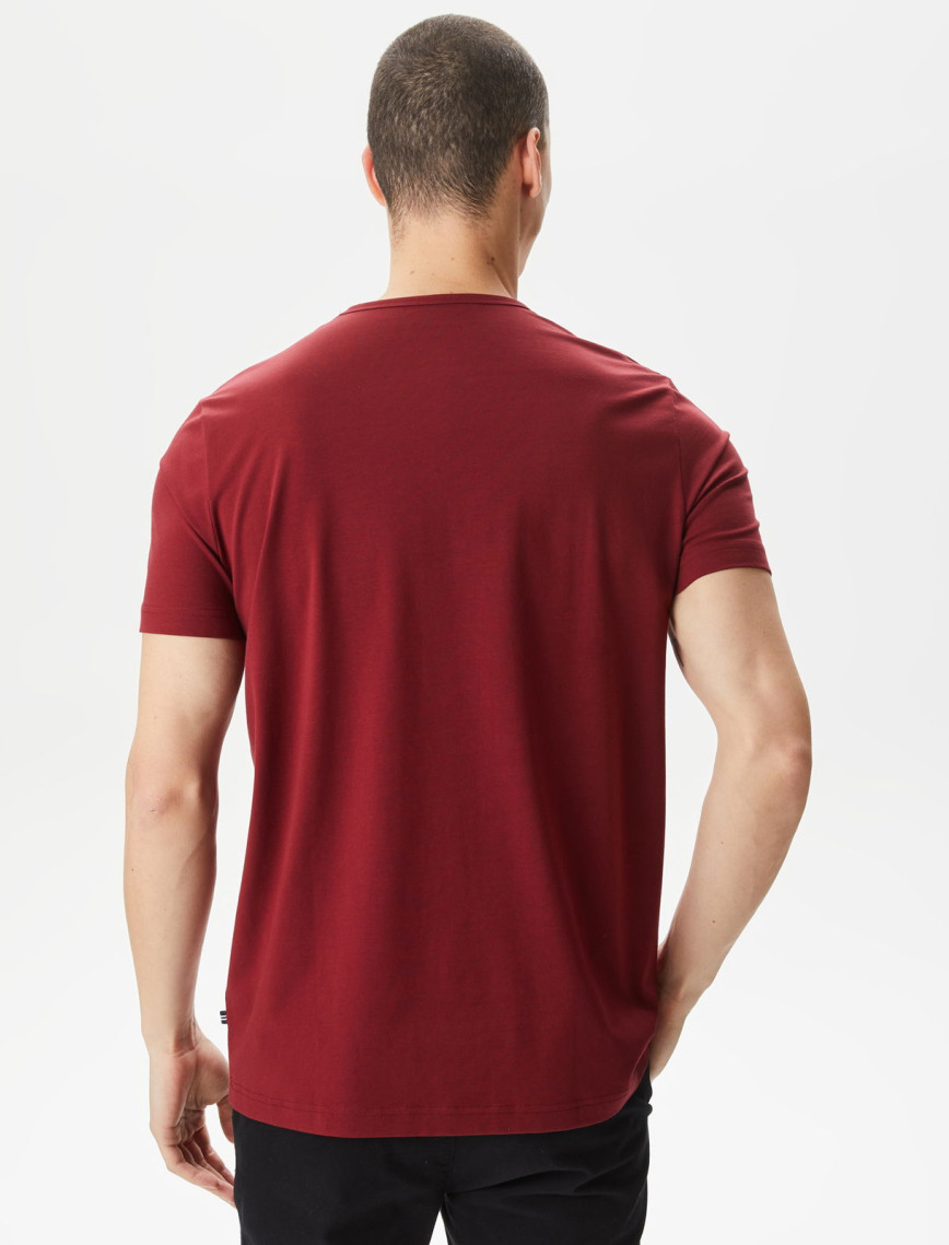 Nautica Erkek Bordo T-Shirt Nautica Erkek Bordo T-Shirt