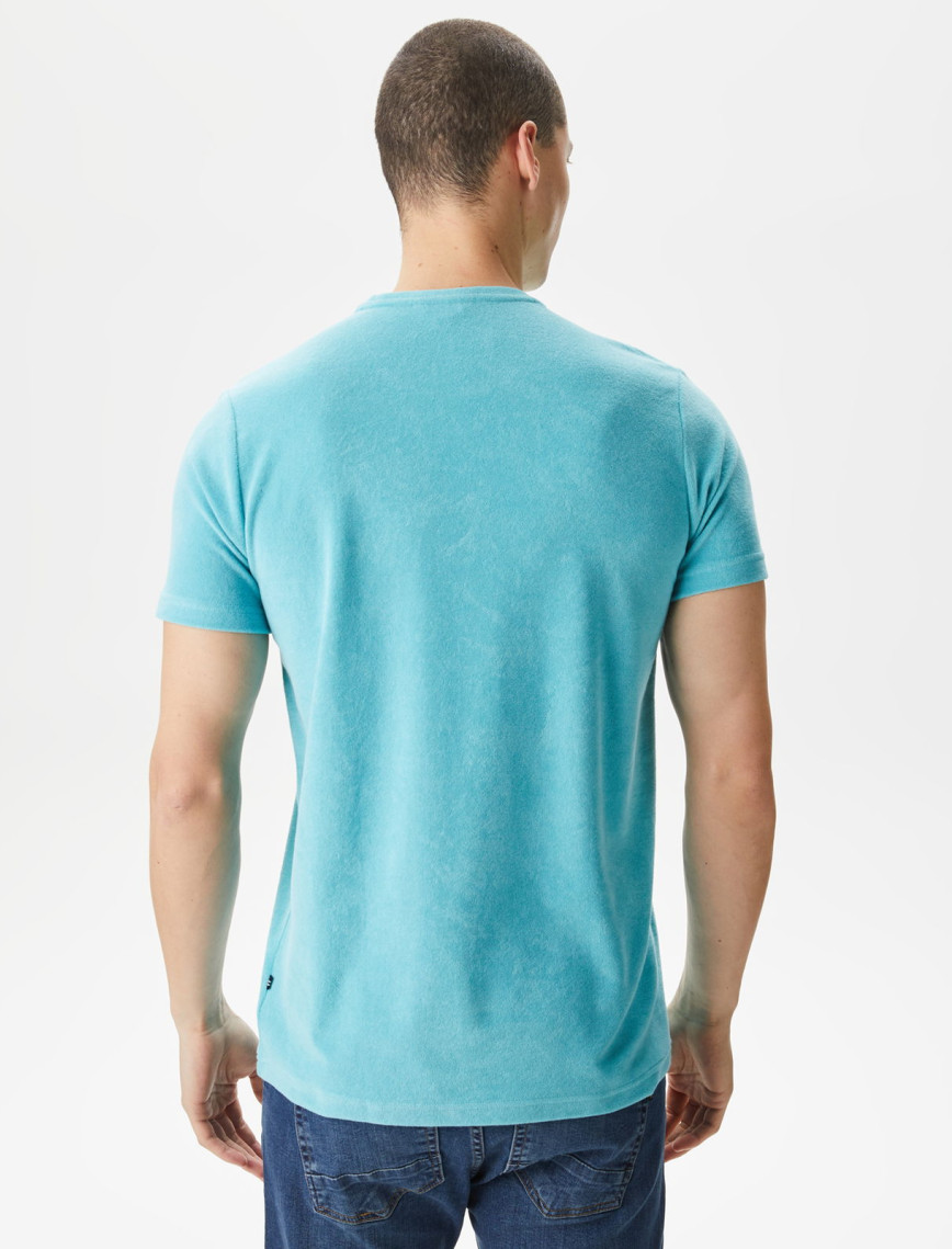 Nautica Erkek Mavi Standart Fit T-Shirt Nautica Erkek Mavi Standart Fit T-Shirt