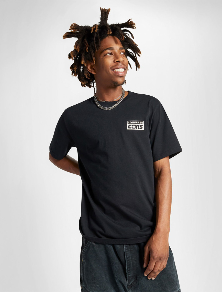 Converse Erkek Grafik Baskılı Siyah T-Shirt Converse Erkek Grafik Baskılı Siyah T-Shirt