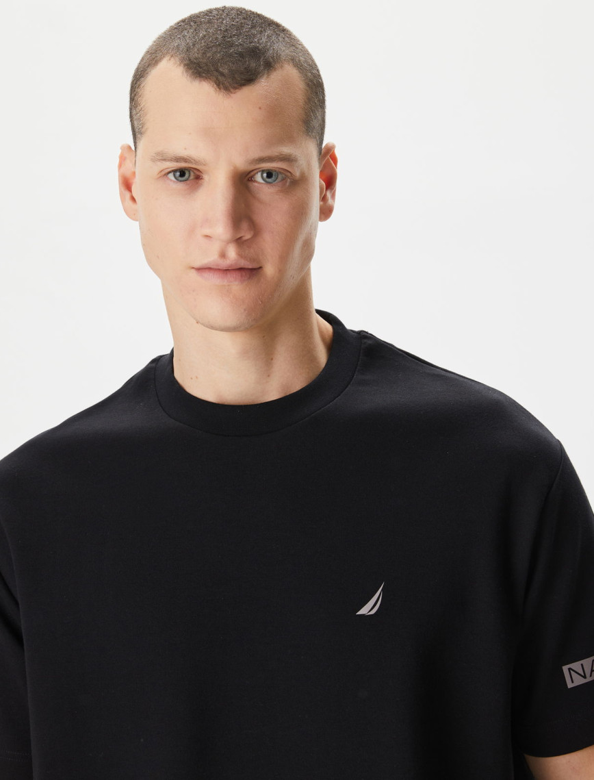 Nautica Erkek Siyah Oversize T-Shirt Nautica Erkek Siyah Oversize T-Shirt