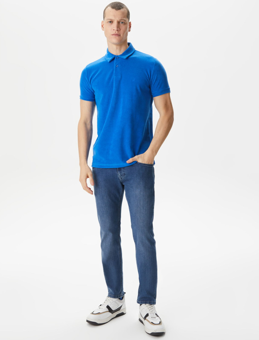 Nautica Erkek Mavi Classic Fit Kısa Kollu Polo Nautica Erkek Mavi Classic Fit Kısa Kollu Polo